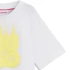 Barn-T-shirt i bomull med flammande logotyp