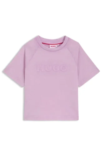 Barn-T-shirt i bomull med logodetalj