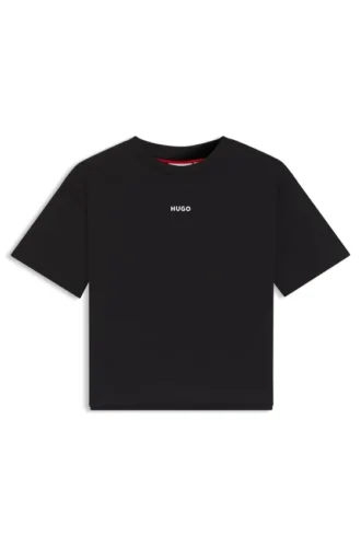 Barn-T-shirt i bomull med logotryck