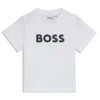 Barn-T-shirt i bomull med logotryck