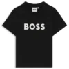 Barn-T-shirt i bomull med logotryck
