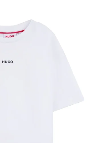 Barn-T-shirt i bomull med logotryck