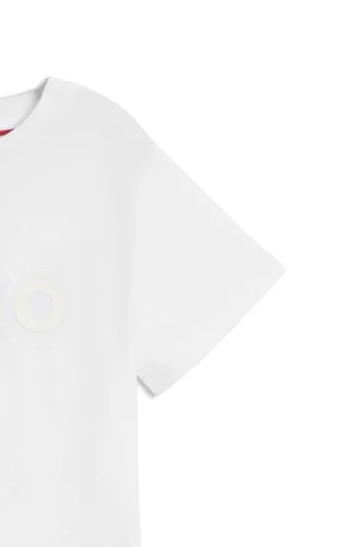 Barn-T-shirt i bomull med logotryck