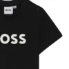 Barn-T-shirt i bomull med logotryck