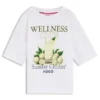 Barn-T-shirt i bomull med logotyp
