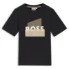 Barn-T-shirt i bomull med logotyp