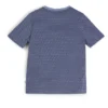Barn-T-shirt i bomull med monogramtryck över hela plagget