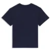 Barn-T-shirt i bomull med normal passform och rött logotryck