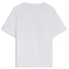 Barn-T-shirt i bomull med normal passform och rött logotryck