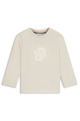 Barn-T-shirt i bomullsjersey med Double B-monogram
