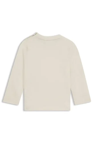 Barn-T-shirt i bomullsjersey med Double B-monogram