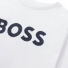 Barn-T-shirt i bomullsjersey med kontrastlogotyp