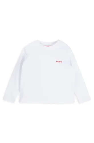 Barn-T-shirt i bomullsjersey med logotryck
