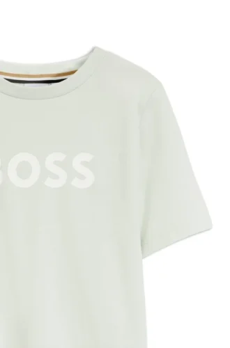 Barn-T-shirt i bomullsjersey med logotryck
