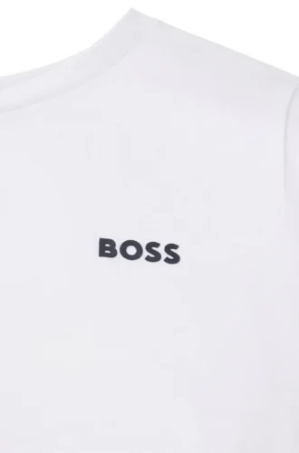 Barn-T-shirt i bomullsjersey med logotryck