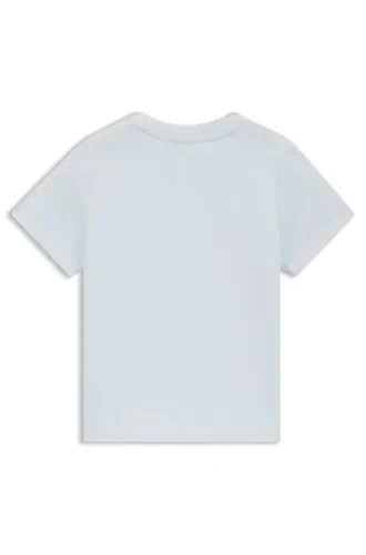 Barn-T-shirt i bomullsjersey med logotryck
