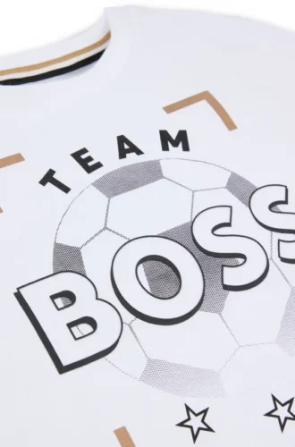 Barn-T-shirt i bomullsjersey med logotyp