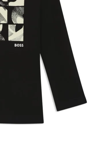 Barn-T-shirt i bomullsjersey med tryck