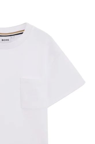 Barn-T-shirt i interlock-bomull med Double B-monogram