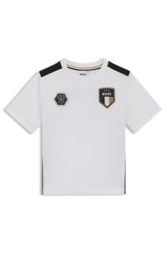 Barn-T-shirt i stretchjersey med gradienttryck