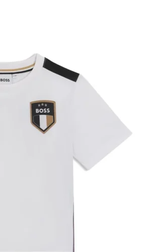 Barn-T-shirt i stretchjersey med gradienttryck