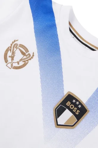 Barn-T-shirt med dégradé-mönster och logodetaljer