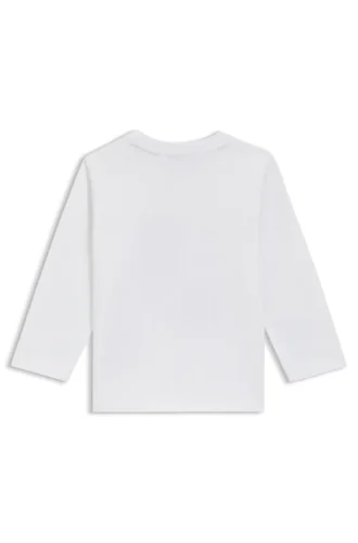 Barn-T-shirt med logotyp i bomullsjersey