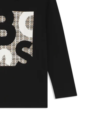 Barn-T-shirt med logotyp i bomullsjersey