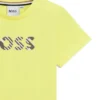 Barn-T-shirt med präglad logotyp i bomullsjersey