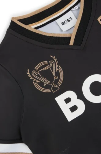 Barn-T-shirt med V-ringning och degradé-motiv