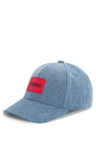 Barnkeps i bomullsdenim med logotyp