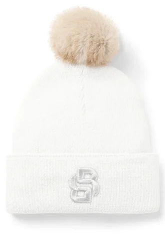 Barnmössa med glittereffekt och Double B-monogram
