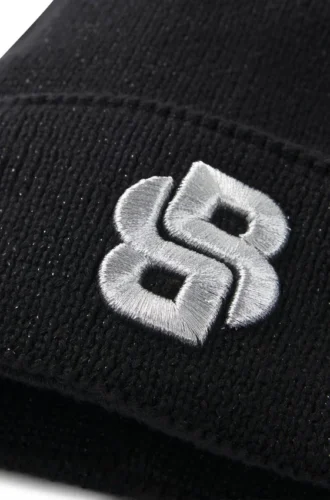 Barnmössa med glittereffekt och Double B-monogram
