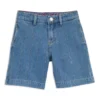 Barnshorts i avslappnad passform i blå denim