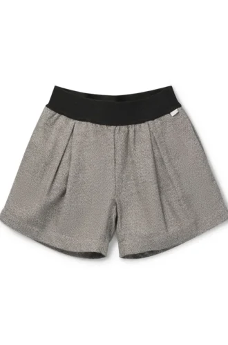 Barnshorts i bomull med elastisk midja