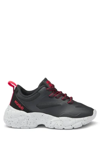 Barnskor i ripstop-tyg och imiterat nubuck