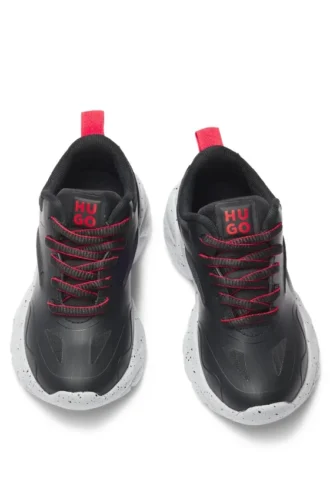 Barnskor i ripstop-tyg och imiterat nubuck