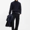 BECKHAM x BOSS cargobyxor i bomull med mikromönster