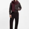BECKHAM x BOSS-halsduk i ny ull och kashmir