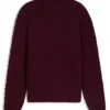 BECKHAM x BOSS kabelstickad tröja i ull och kashmir