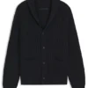 BECKHAM x BOSS-kofta i ledig passform i ull och kashmir