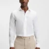 BECKHAM x BOSS skjorta med normal passform i linne