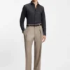 BECKHAM x BOSS skjorta med normal passform i linne