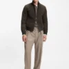 BECKHAM x BOSS sneakers i läder med gummisula