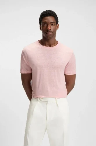 BECKHAM x BOSS T-shirt i mjukt linne