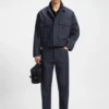 Blå jeans i avslappnad passform i japansk denim