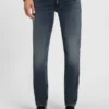 Blå jeans i extra smal passform i stretchdenim