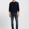 Blå jeans i extra smal passform i stretchdenim