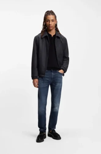 Blå jeans i extra smal passform i stretchdenim
