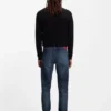 Blå jeans i extra smal passform i stretchdenim